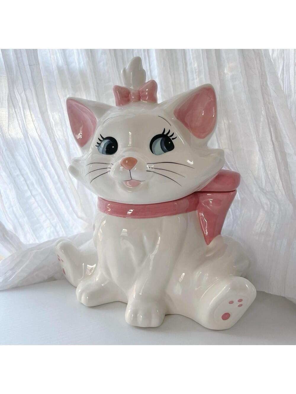 NEW Disney The Aristocats Marie Cookie Jar Ceramic Zrike Brands R Squared Large